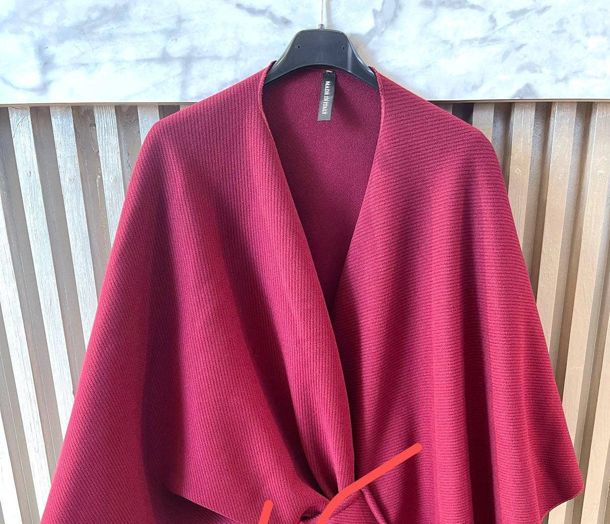 Kurt Muller - Knot Wrap Cape Poncho Knit