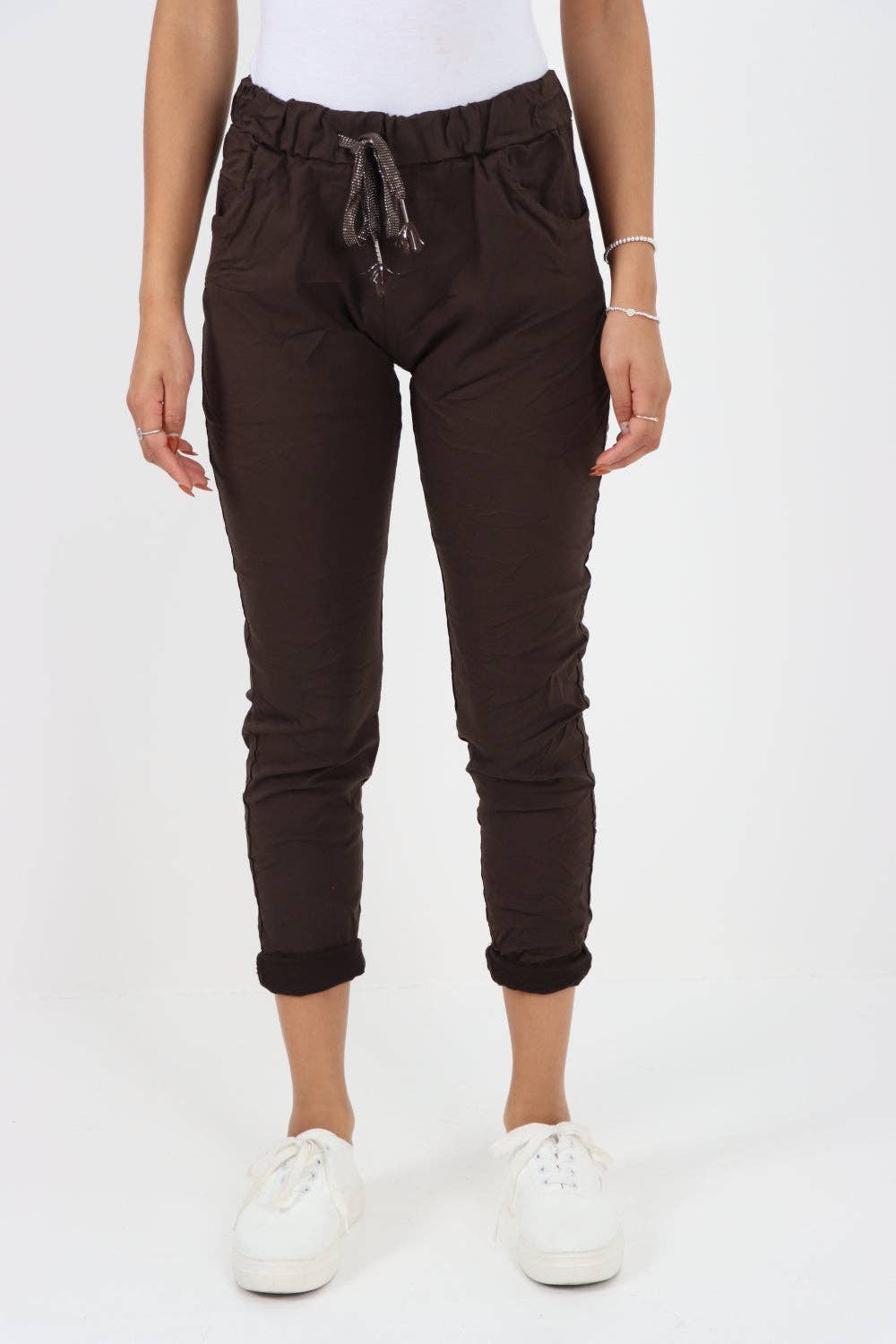 Miss Bold - Womens Plain Magic Pants Italian Multi Colours