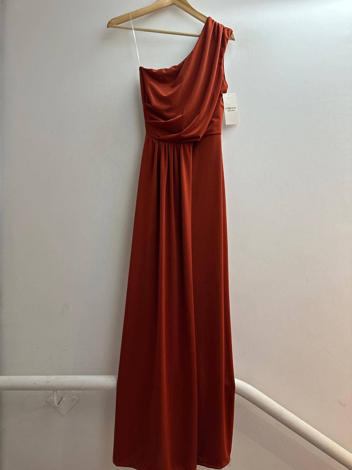LORIANE - 6223 - Long plain, sleeveless dress