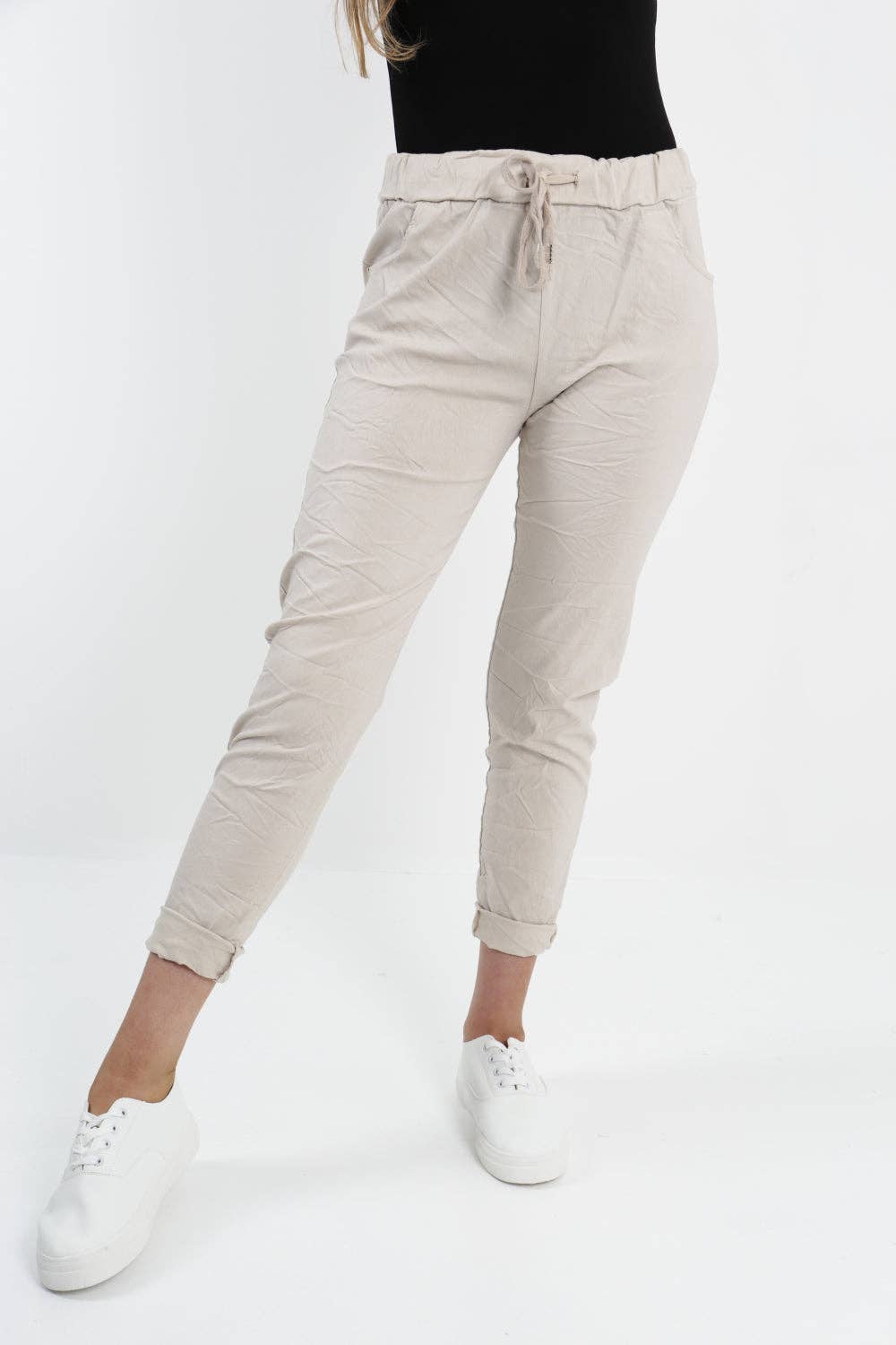 Miss Bold - Womens Plain Magic Pants Italian Multi Colours