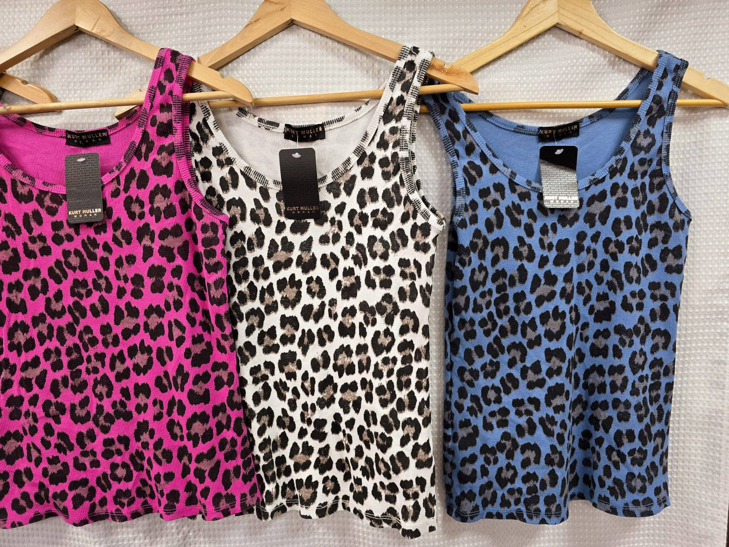 Kurt Muller - Leopard Cotton Ribbed Vest
