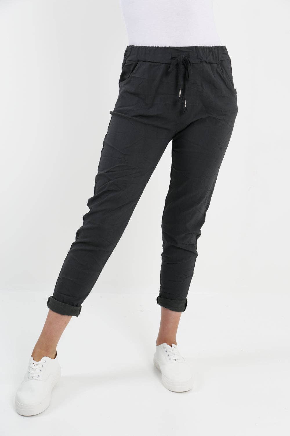 Miss Bold - Womens Plain Magic Pants Italian Multi Colours