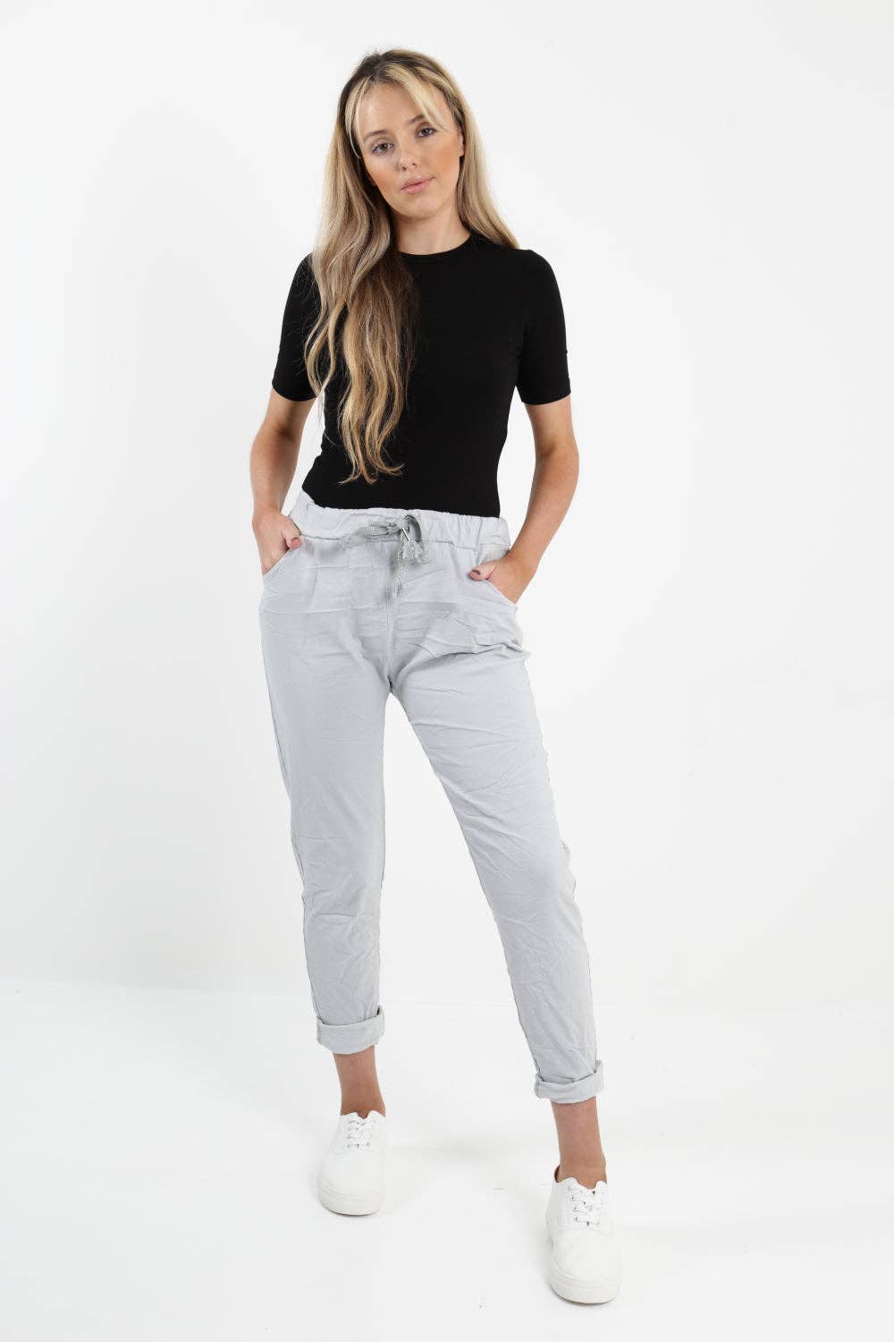 Miss Bold - Womens Plain Magic Pants Italian Multi Colours