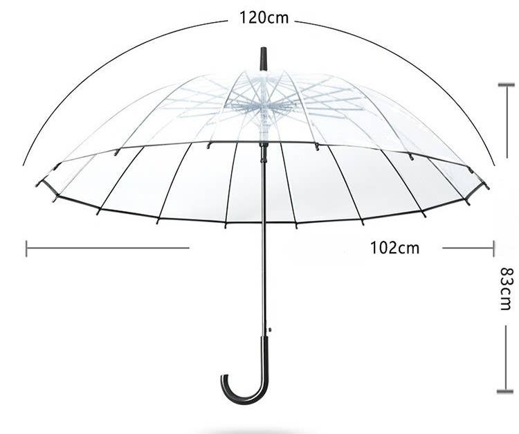 PEACH ACCESSORIES - Transparent Bubble Umbrella 3473