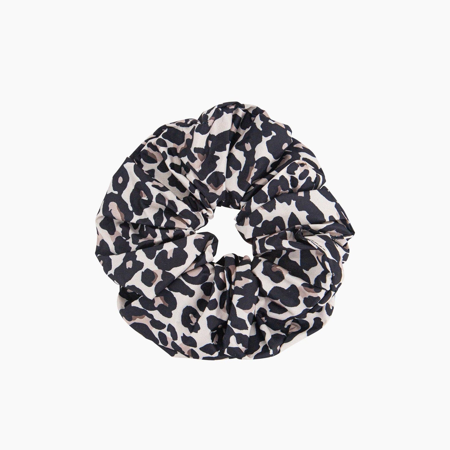 Sarta Accessories - Dakota Large Hair Scrunchie - Neutral, Leopard