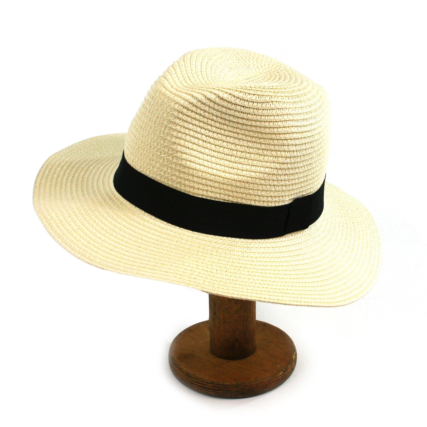 Black Ginger - Panama Style Foldable Sun Hat in Bag - Medium (57cm)
