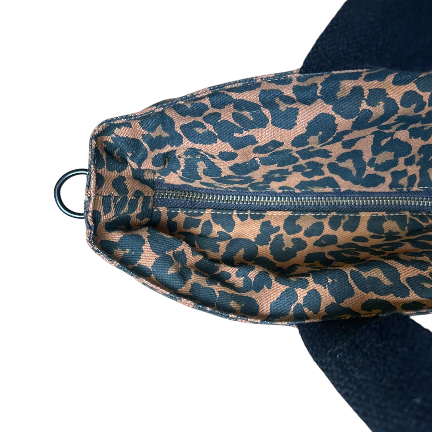 Sixton London - Brown Leopard print tote bag - small