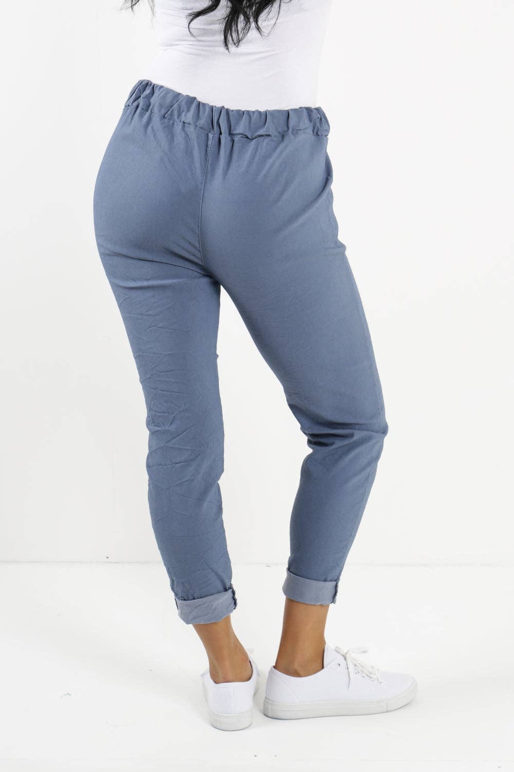 Miss Bold - Womens Plain Magic Pants Italian Multi Colours