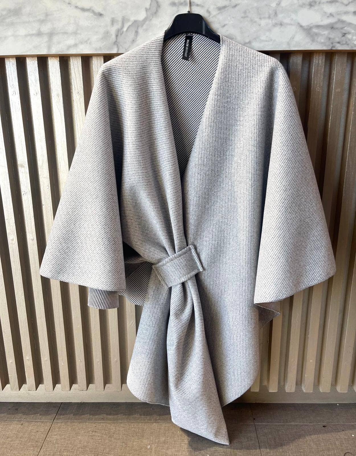Kurt Muller - Knot Wrap Cape Poncho Knit