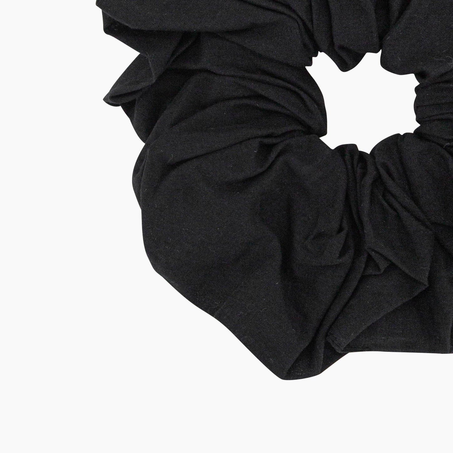 Sarta Accessories - Dakota Large Cotton Hair Scrunchie - Black