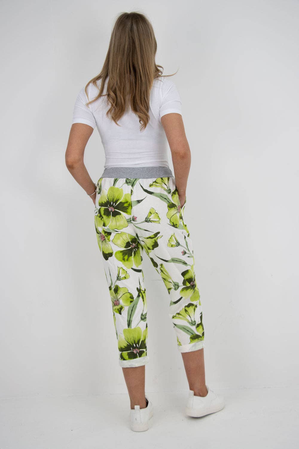 Miss Bold - Italian Floral Printed Cotton Ladies Trouser