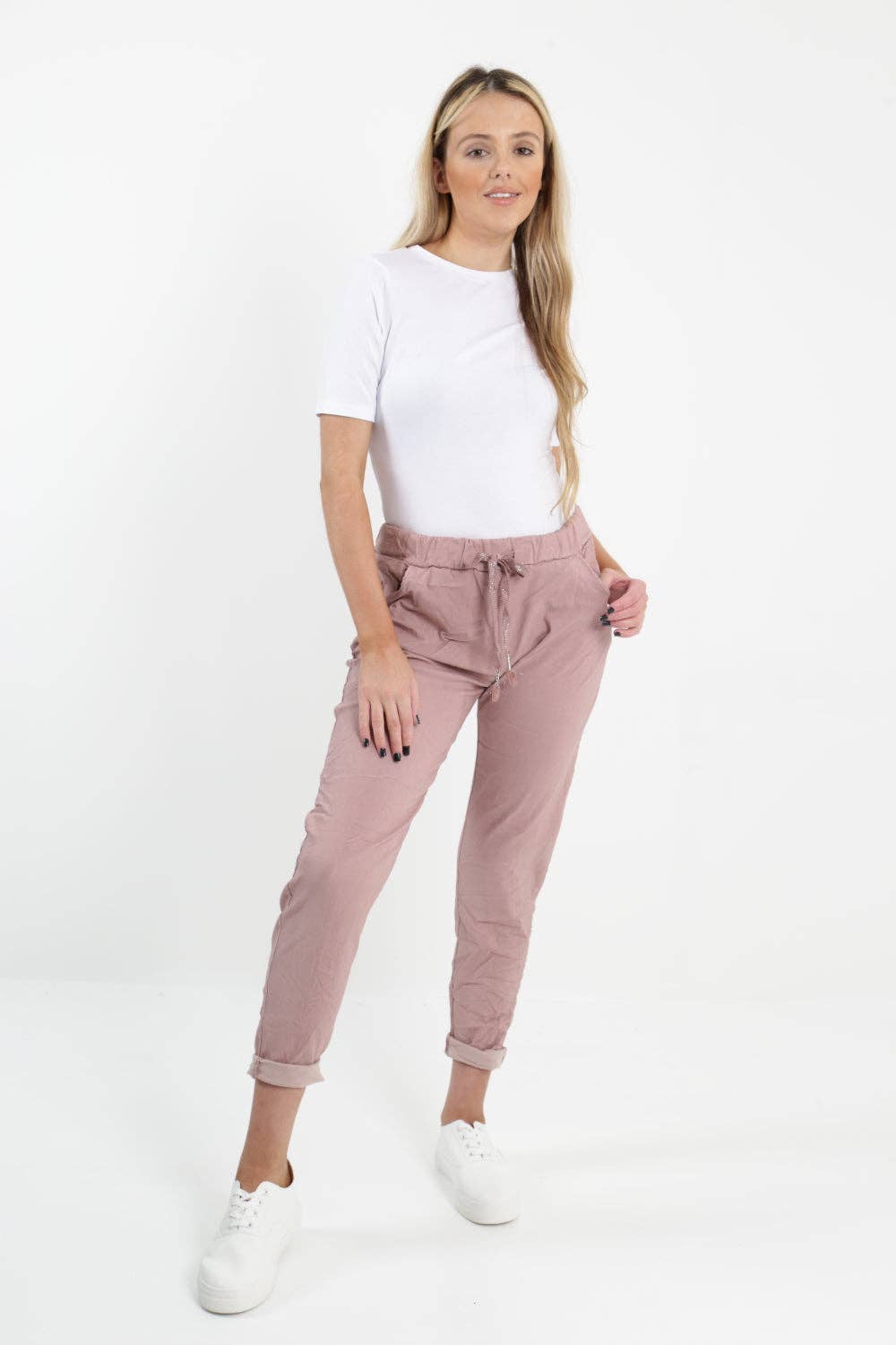 Miss Bold - Womens Plain Magic Pants Italian Multi Colours