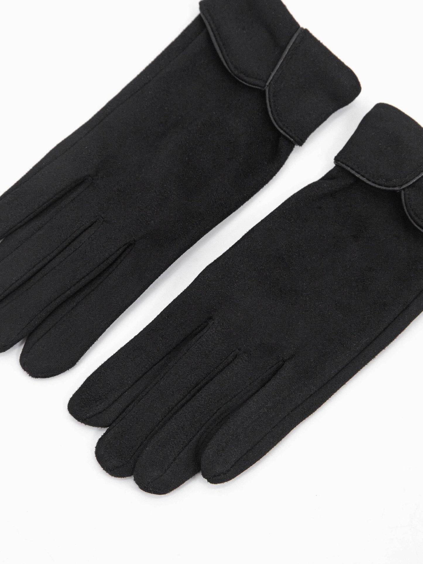 Sarta Accessories - Tori Scalloped Cuff Gloves - Black