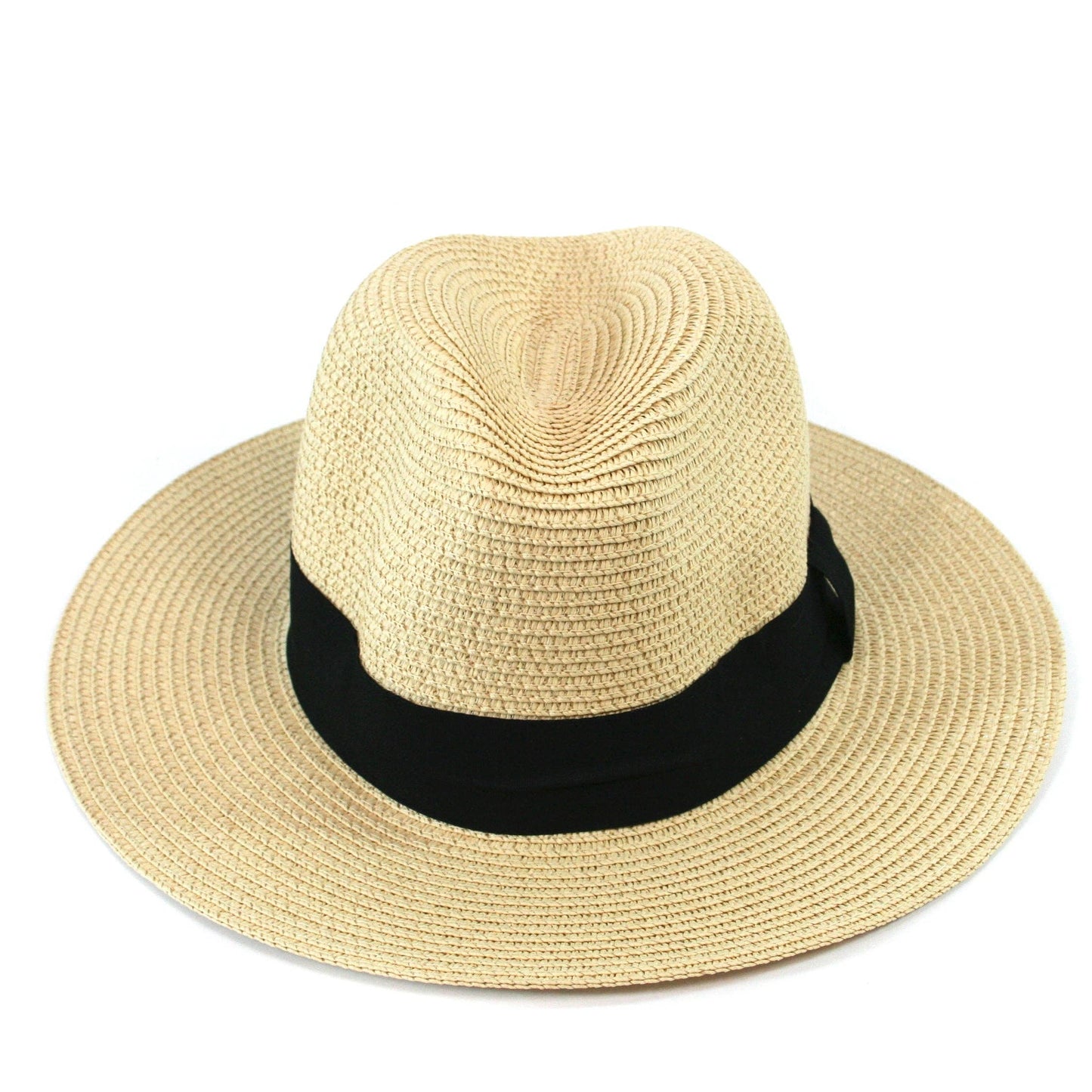Black Ginger - Panama Style Foldable Sun Hat in Bag - Medium (57cm)