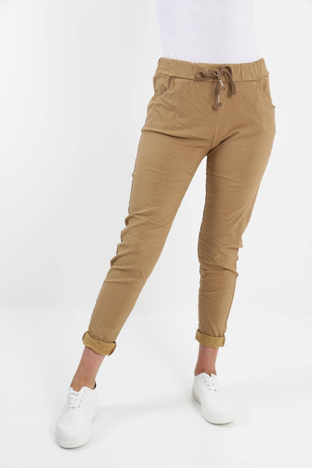 Miss Bold - Womens Plain Magic Pants Italian Multi Colours