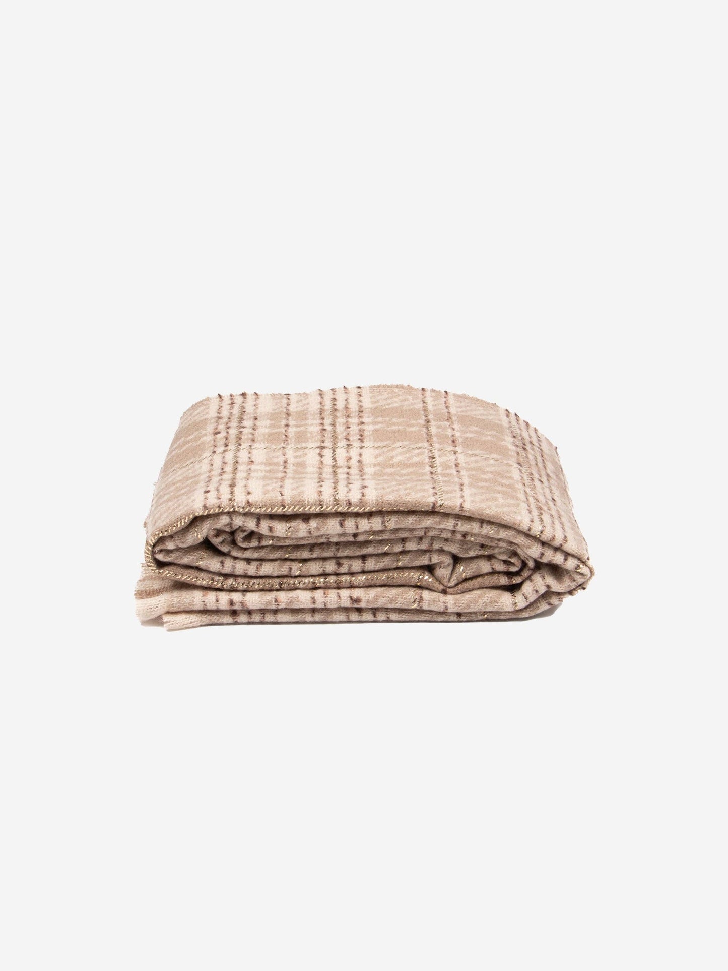 Sarta Accessories - Mattie Lightweight Scarf - Cream, Plaid Check