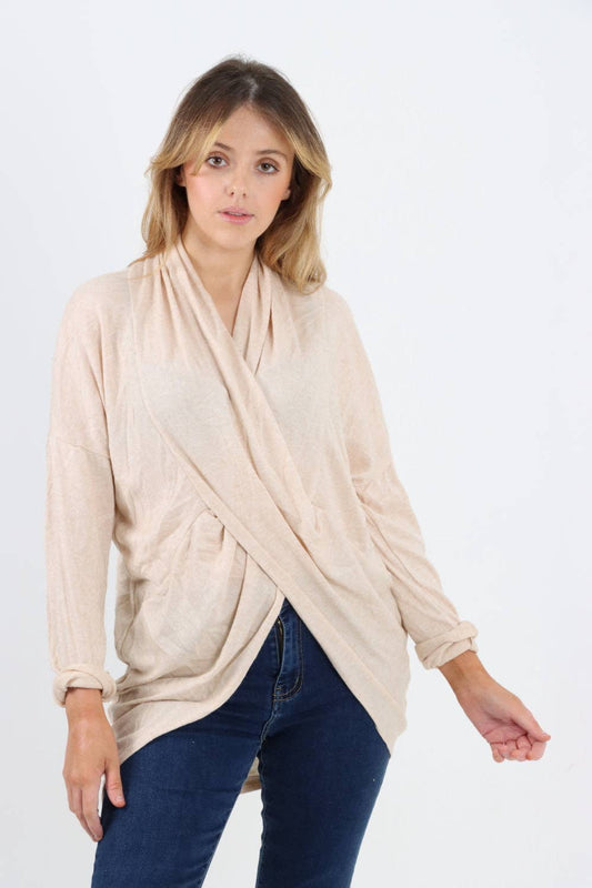 Miss Bold - Italian Soft Knit Wrap Top