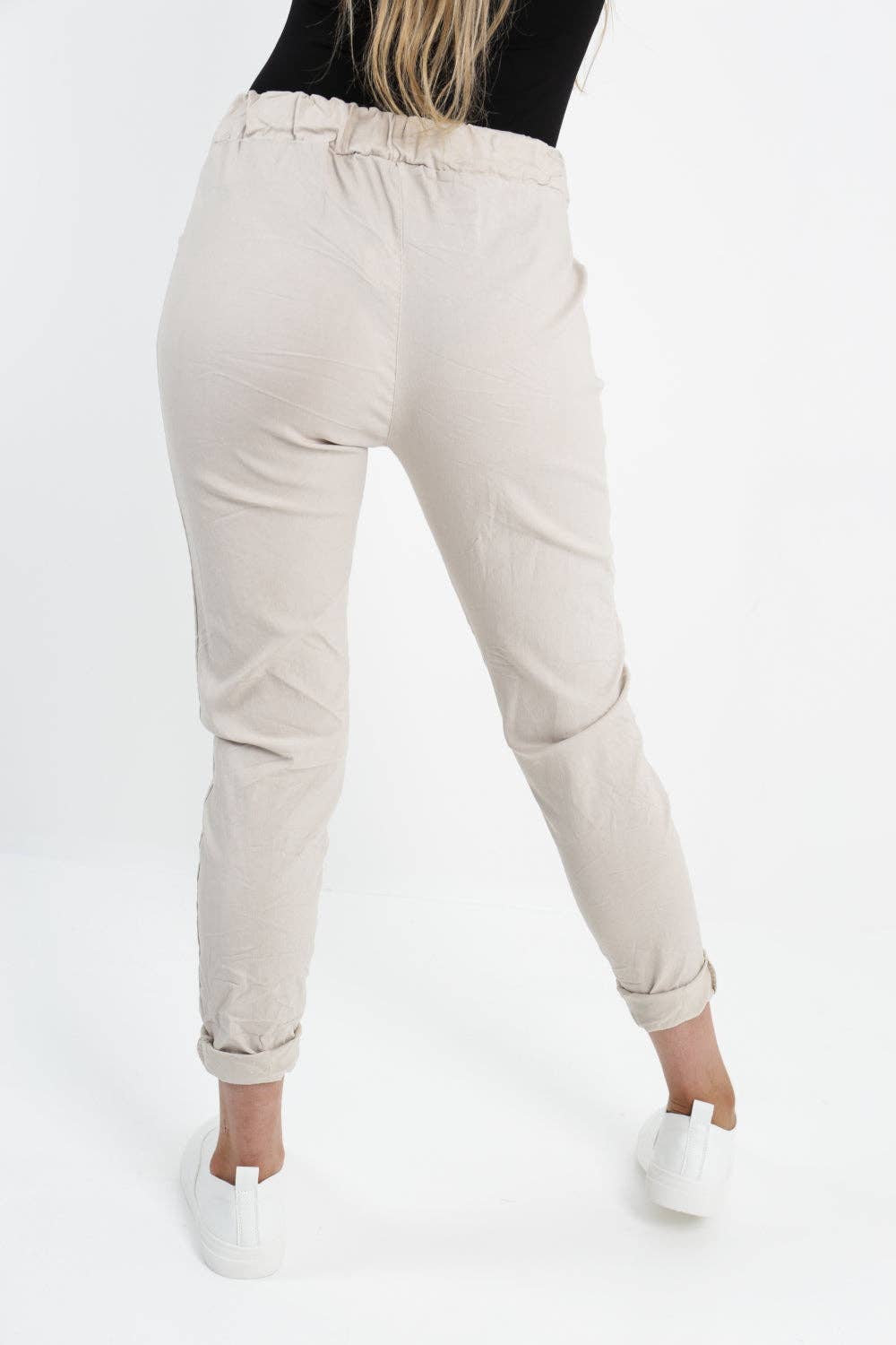 Miss Bold - Womens Plain Magic Pants Italian Multi Colours