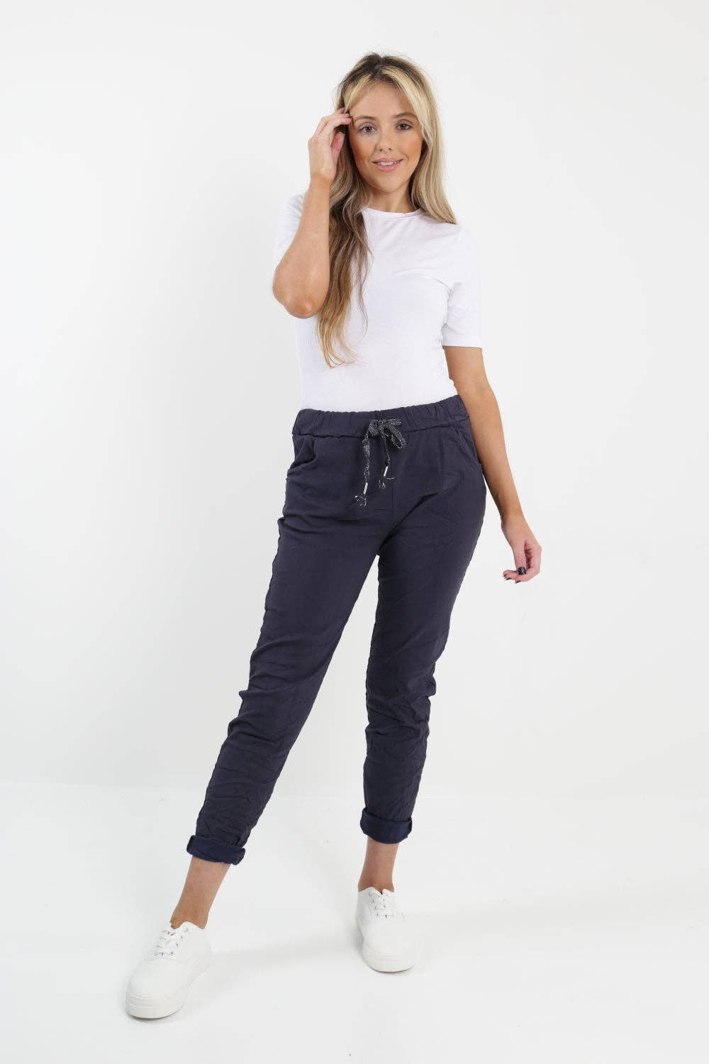 Miss Bold - Womens Plain Magic Pants Italian Multi Colours