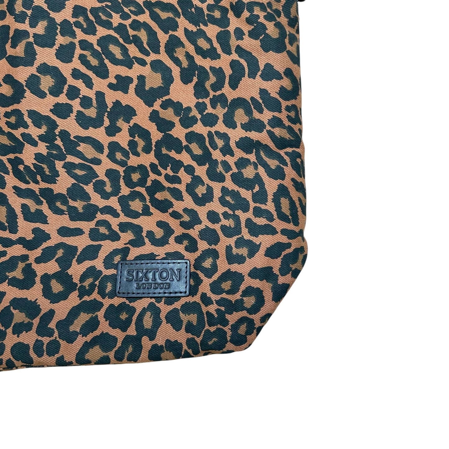 Sixton London - Brown Leopard print tote bag - small