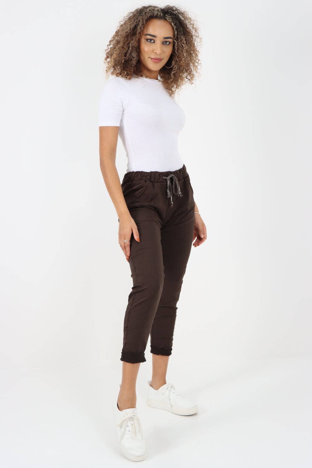 Miss Bold - Womens Plain Magic Pants Italian Multi Colours