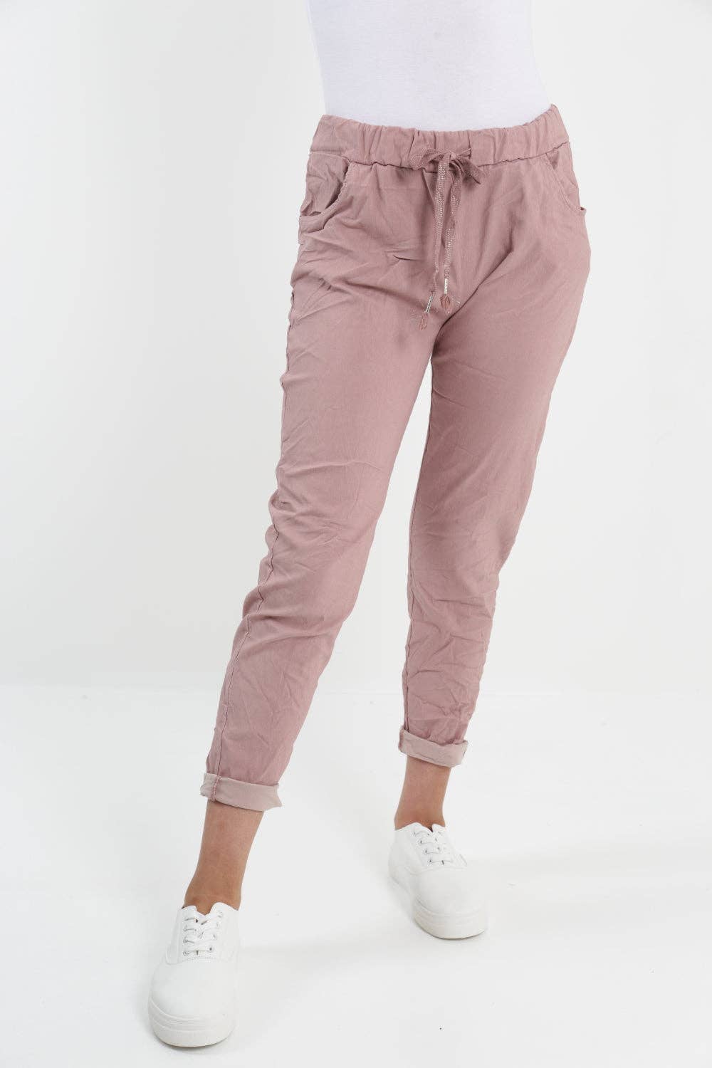 Miss Bold - Womens Plain Magic Pants Italian Multi Colours