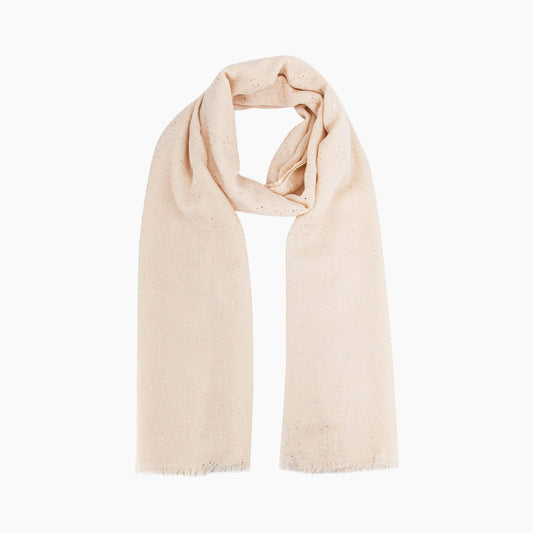 Sarta Accessories - Marisol Lightweight Scarf - Cream, Glitter