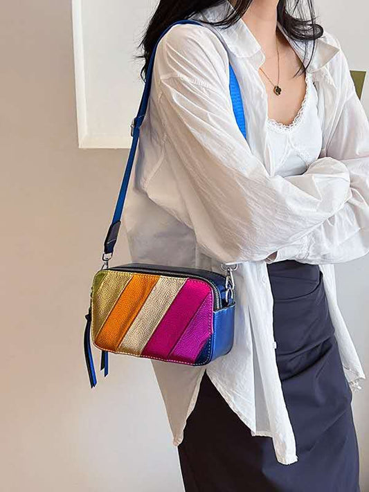 Superbia - Rainbow Color Metallic Camera Bag -789