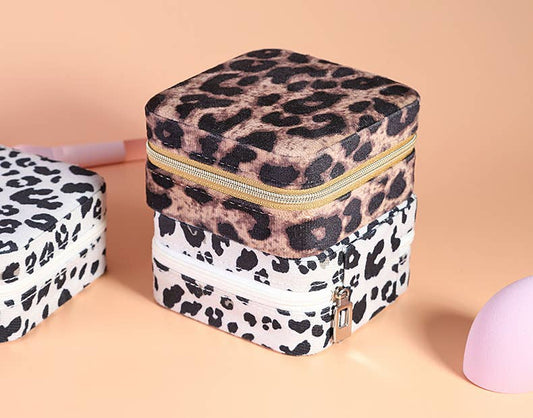 PEACH ACCESSORIES - Leopard Print Jewellery Box PUR070