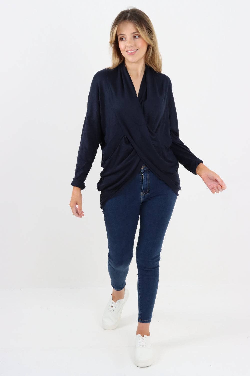 Miss Bold - Italian Soft Knit Wrap Top