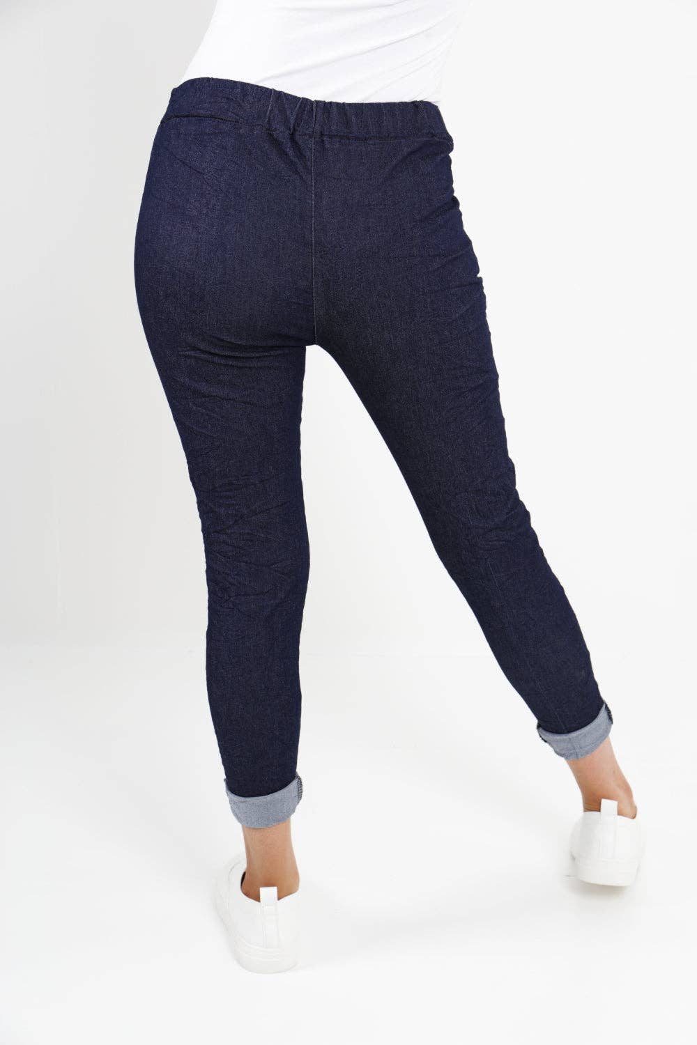 Miss Bold - Italian Denim Look Stretch Magic Pants
