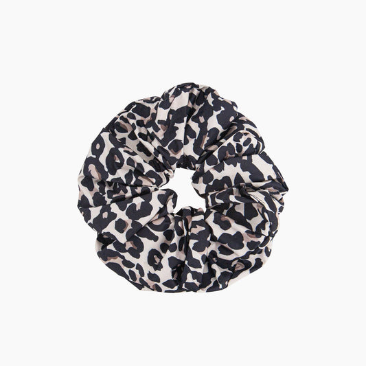 Sarta Accessories - Dakota Large Hair Scrunchie - Neutral, Leopard