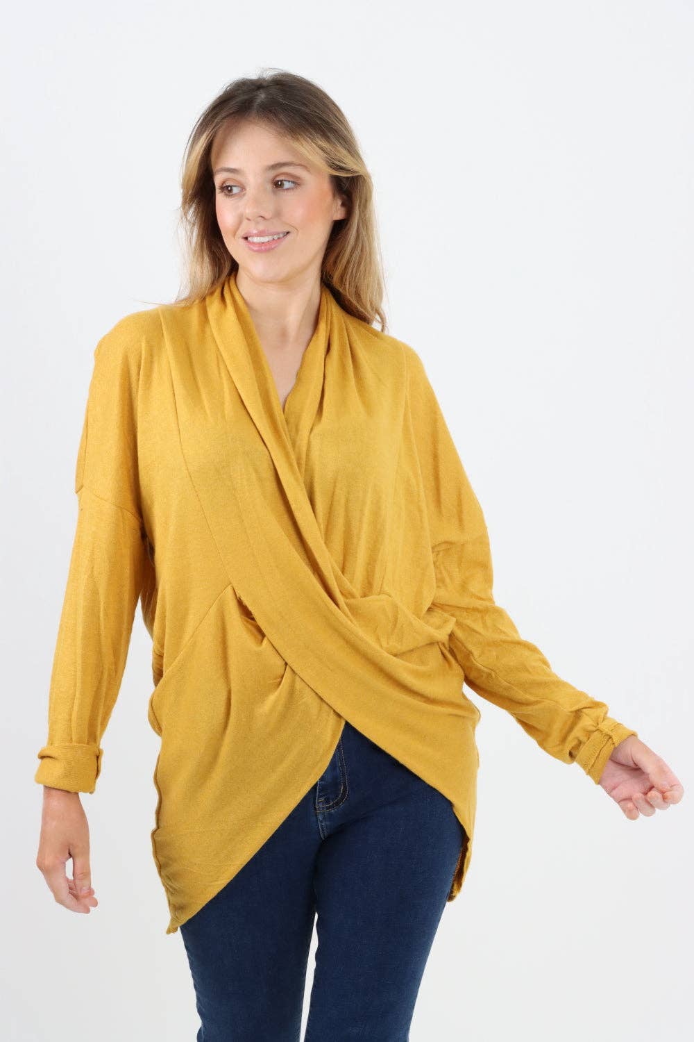 Miss Bold - Italian Soft Knit Wrap Top