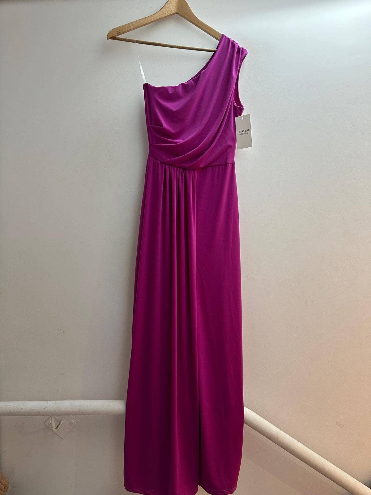 LORIANE - 6223 - Long plain, sleeveless dress