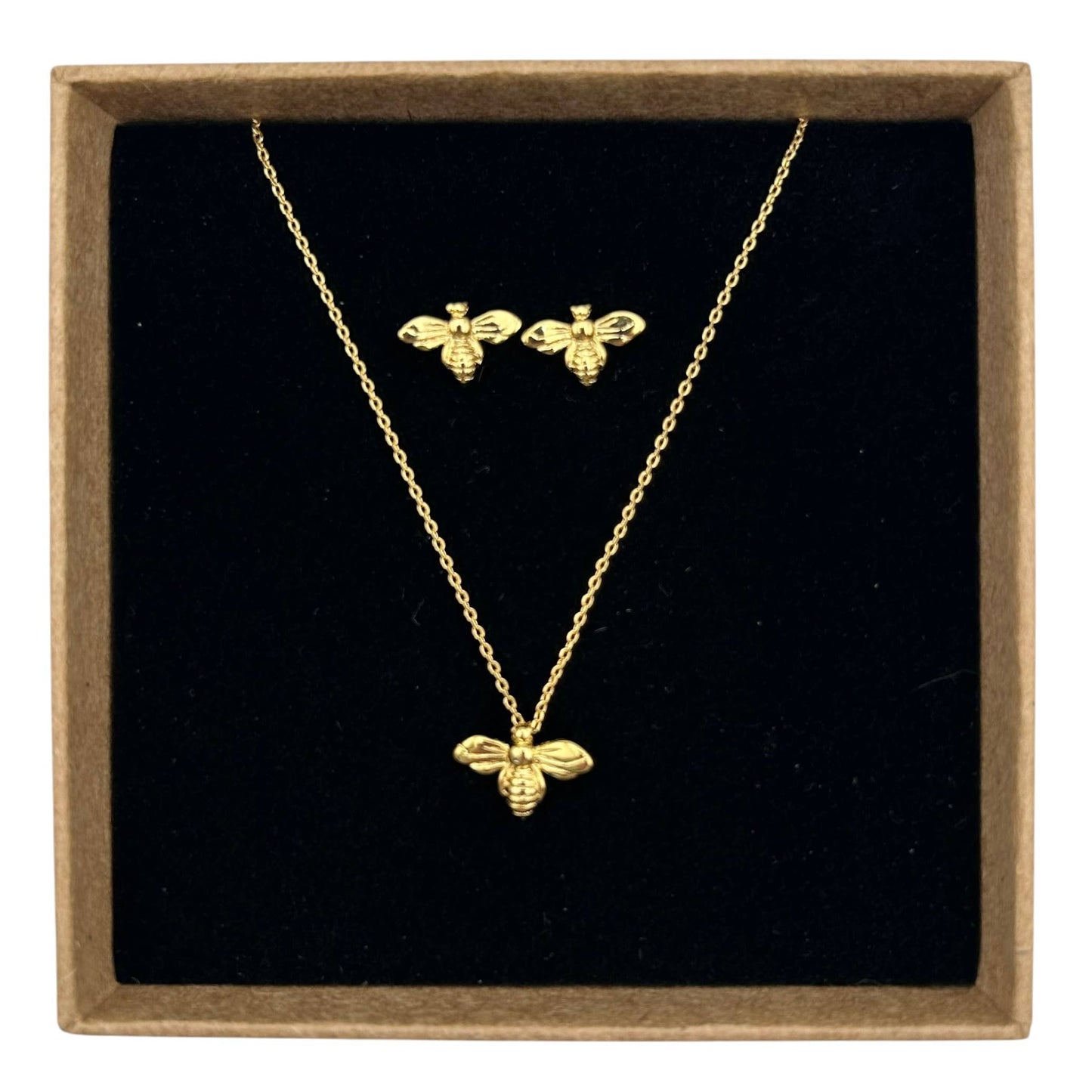 Sixton London - Core Range Tiny Bee Jewellery Set