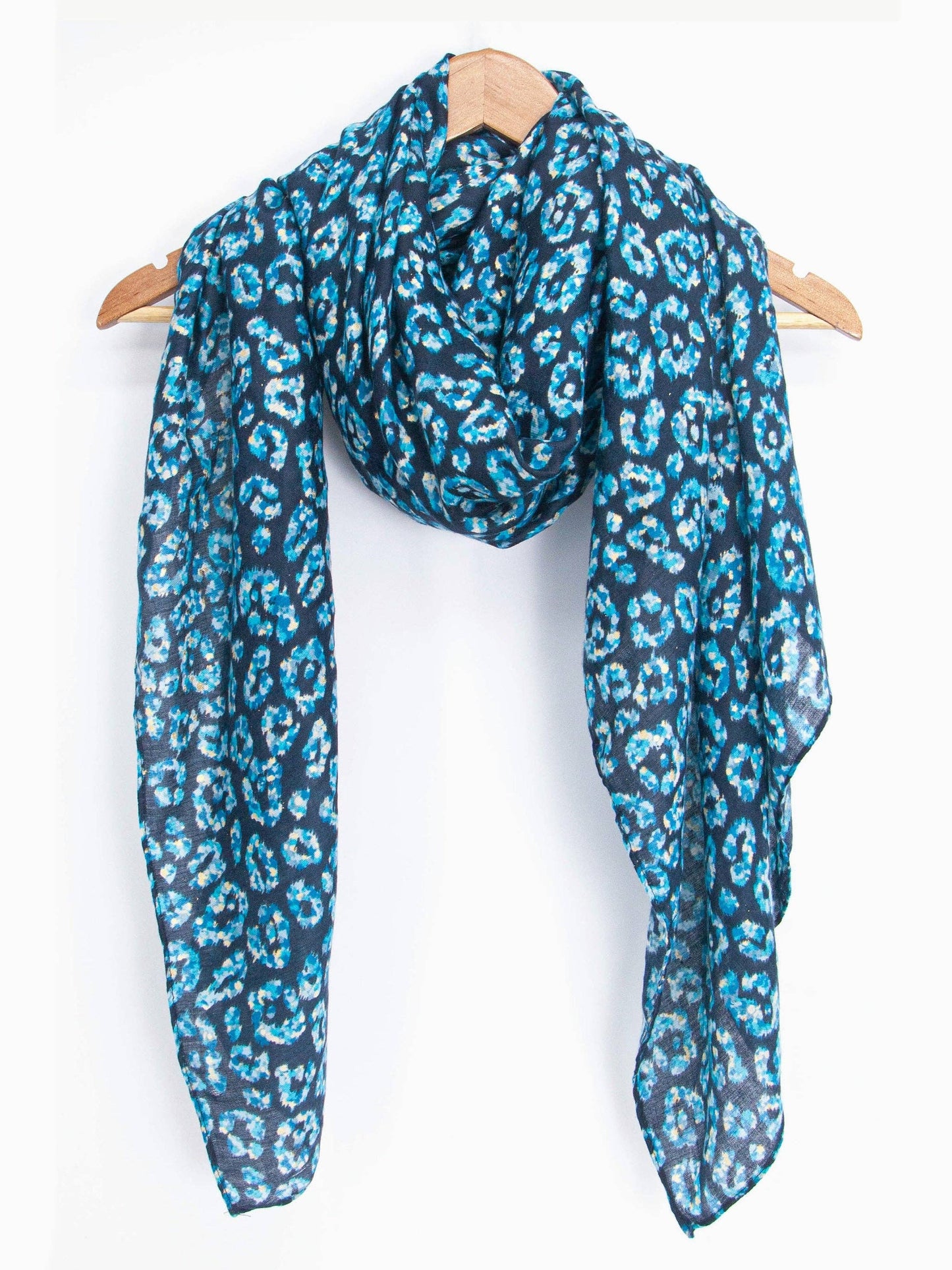 Sarta Accessories - Kim Lightweight Scarf - Blue, Animal Foil