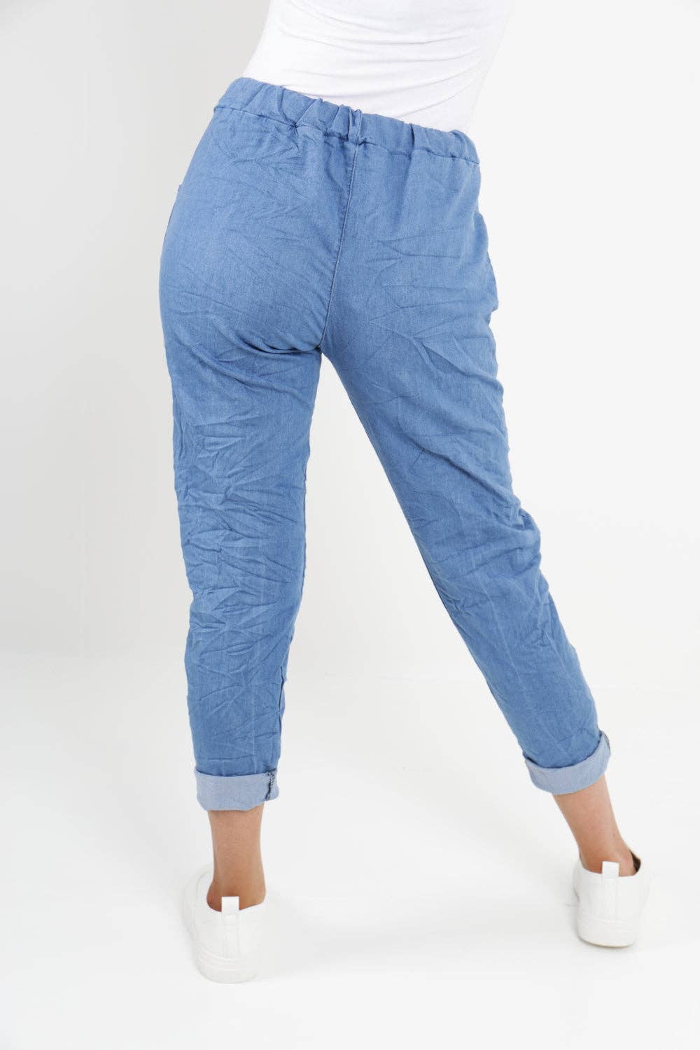 Miss Bold - Italian Denim Look Stretch Magic Pants