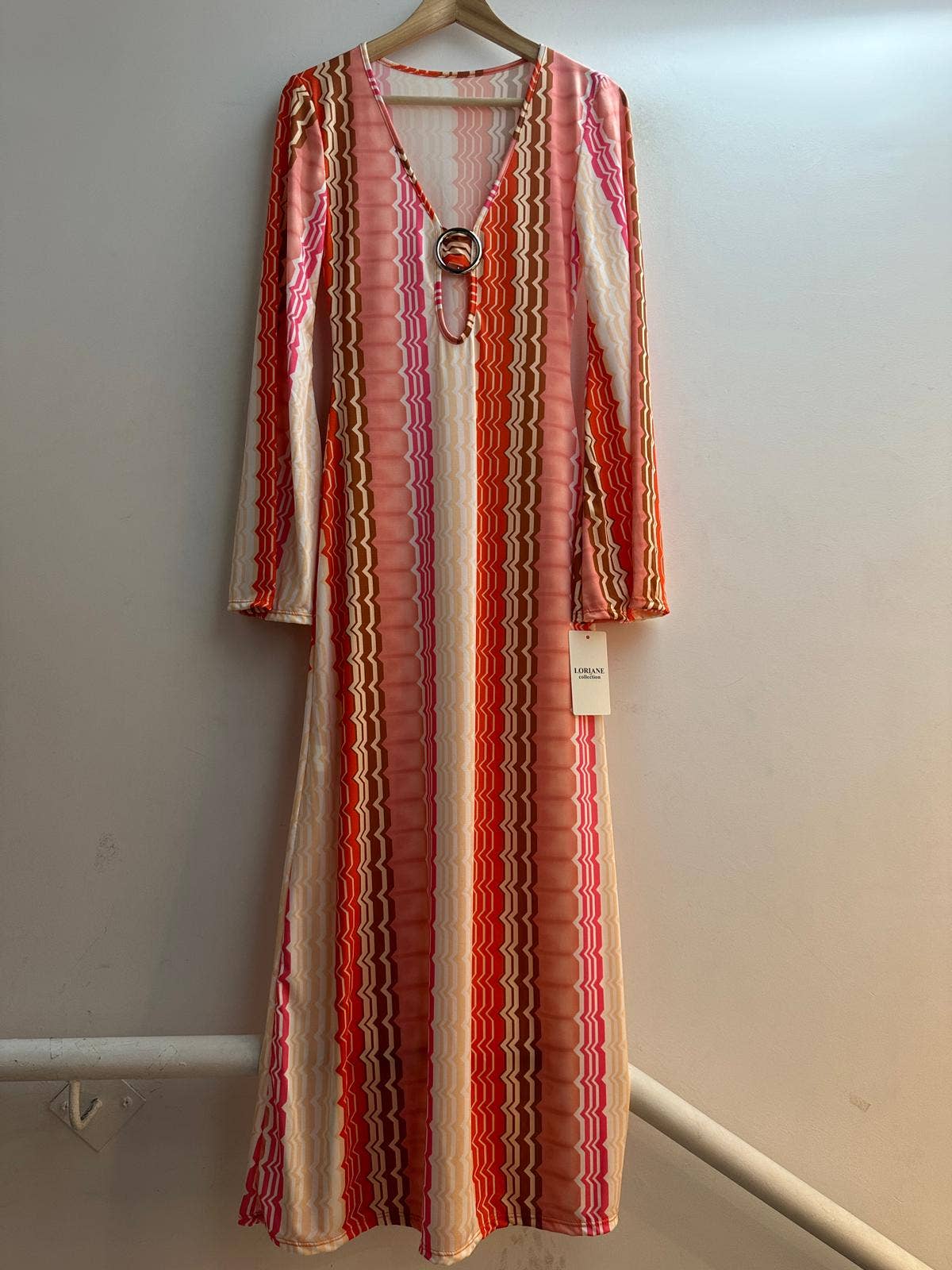 LORIANE - 6758 Printed long dress