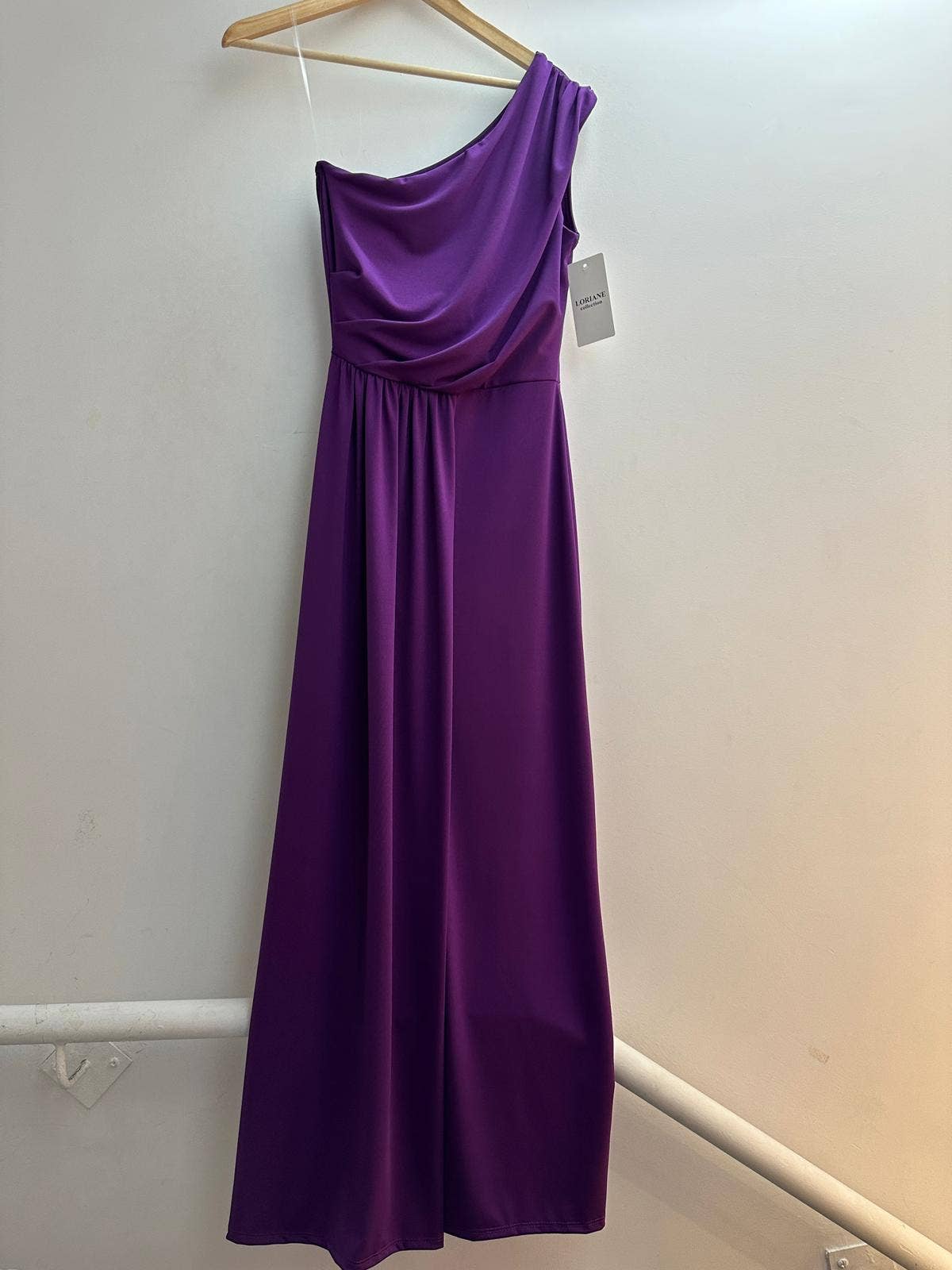 LORIANE - 6223 - Long plain, sleeveless dress