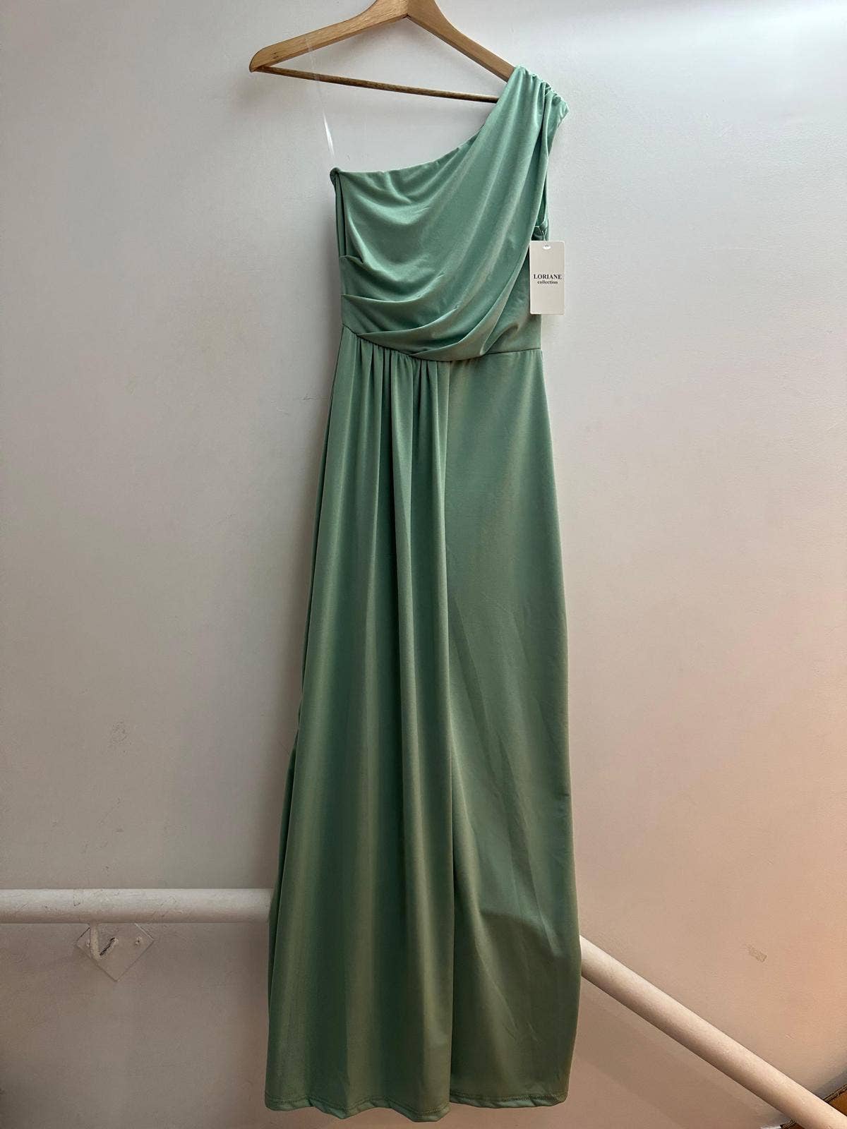 LORIANE - 6223 - Long plain, sleeveless dress