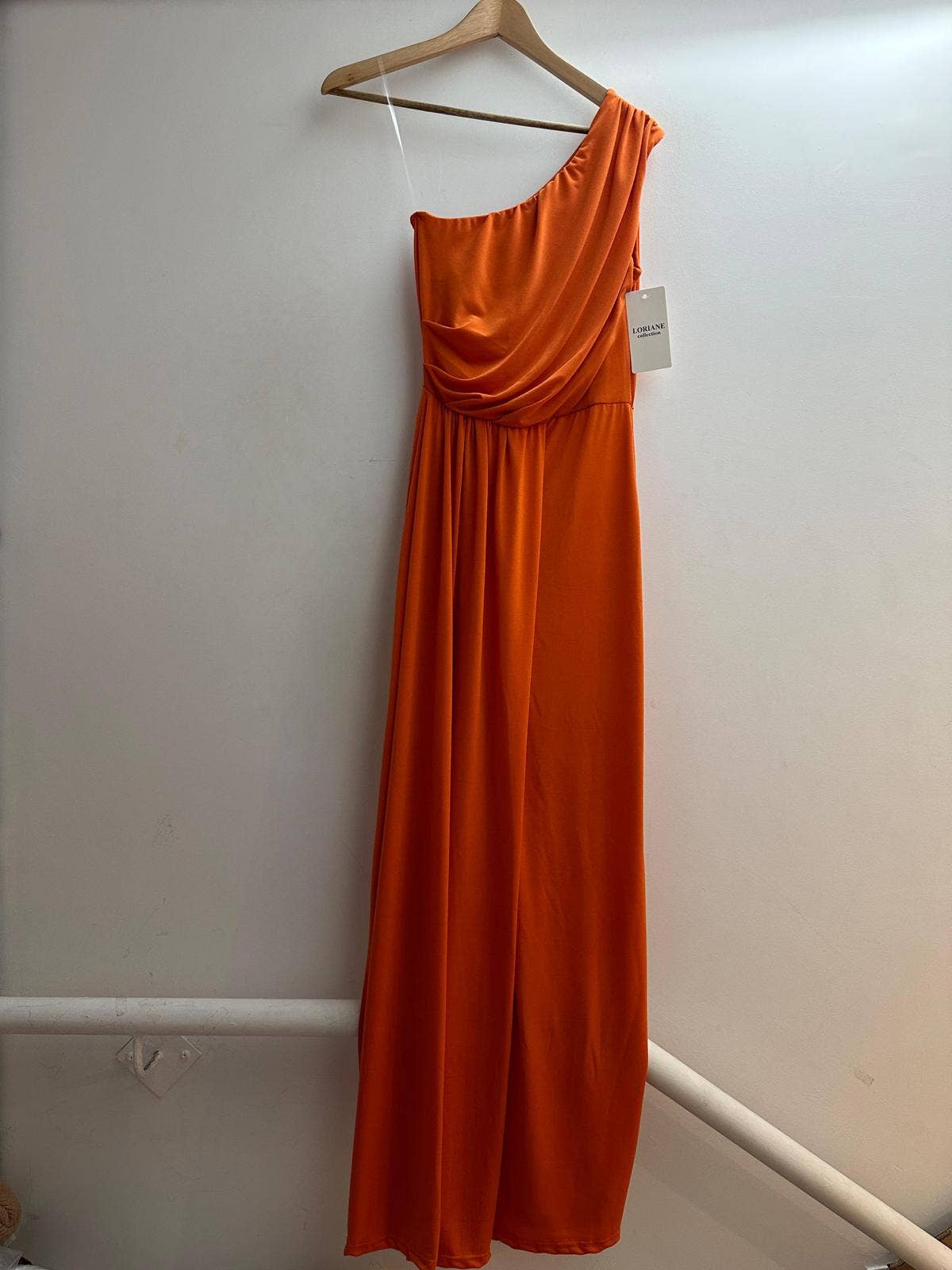 LORIANE - 6223 - Long plain, sleeveless dress