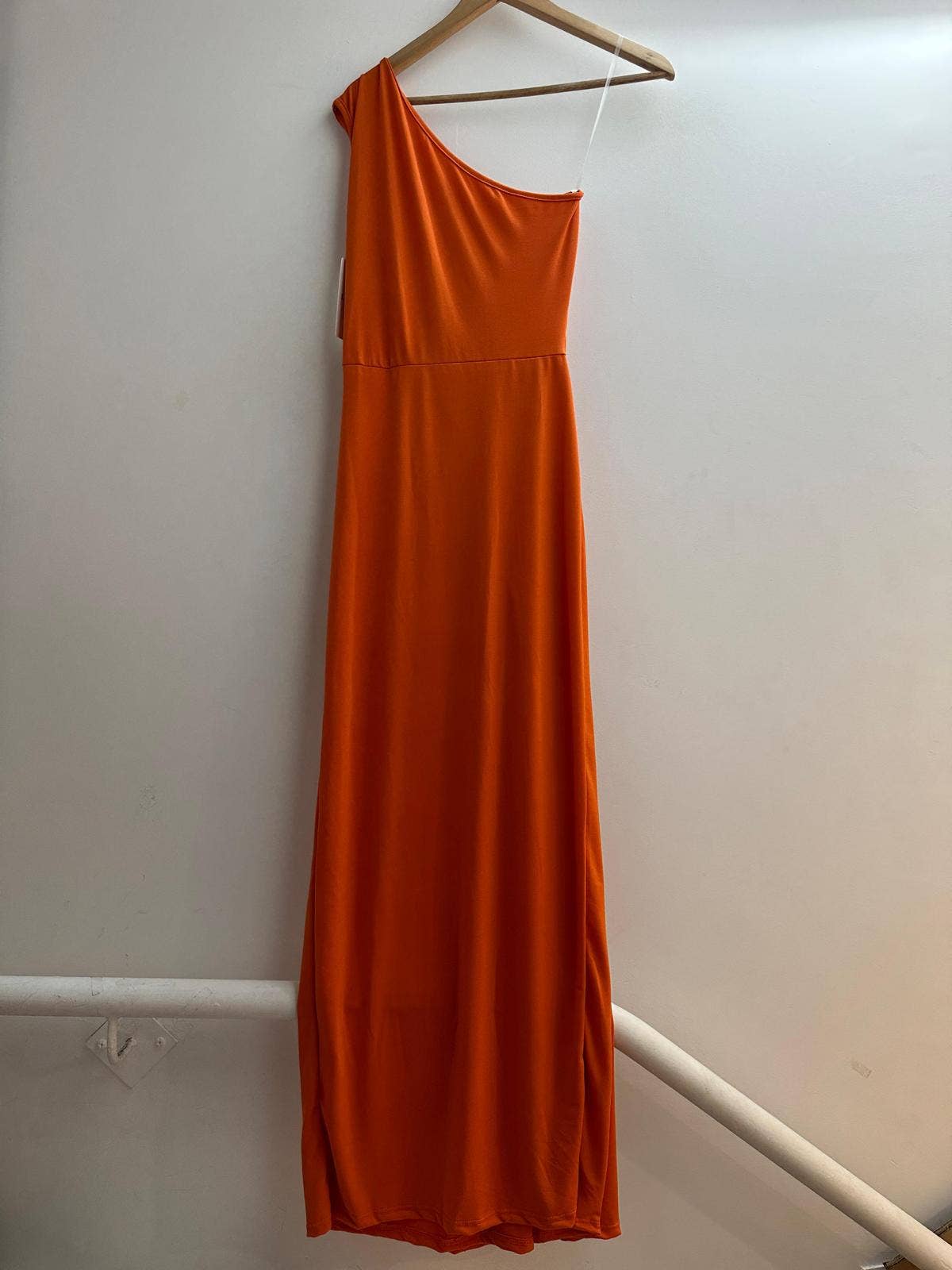 LORIANE - 6223 - Long plain, sleeveless dress