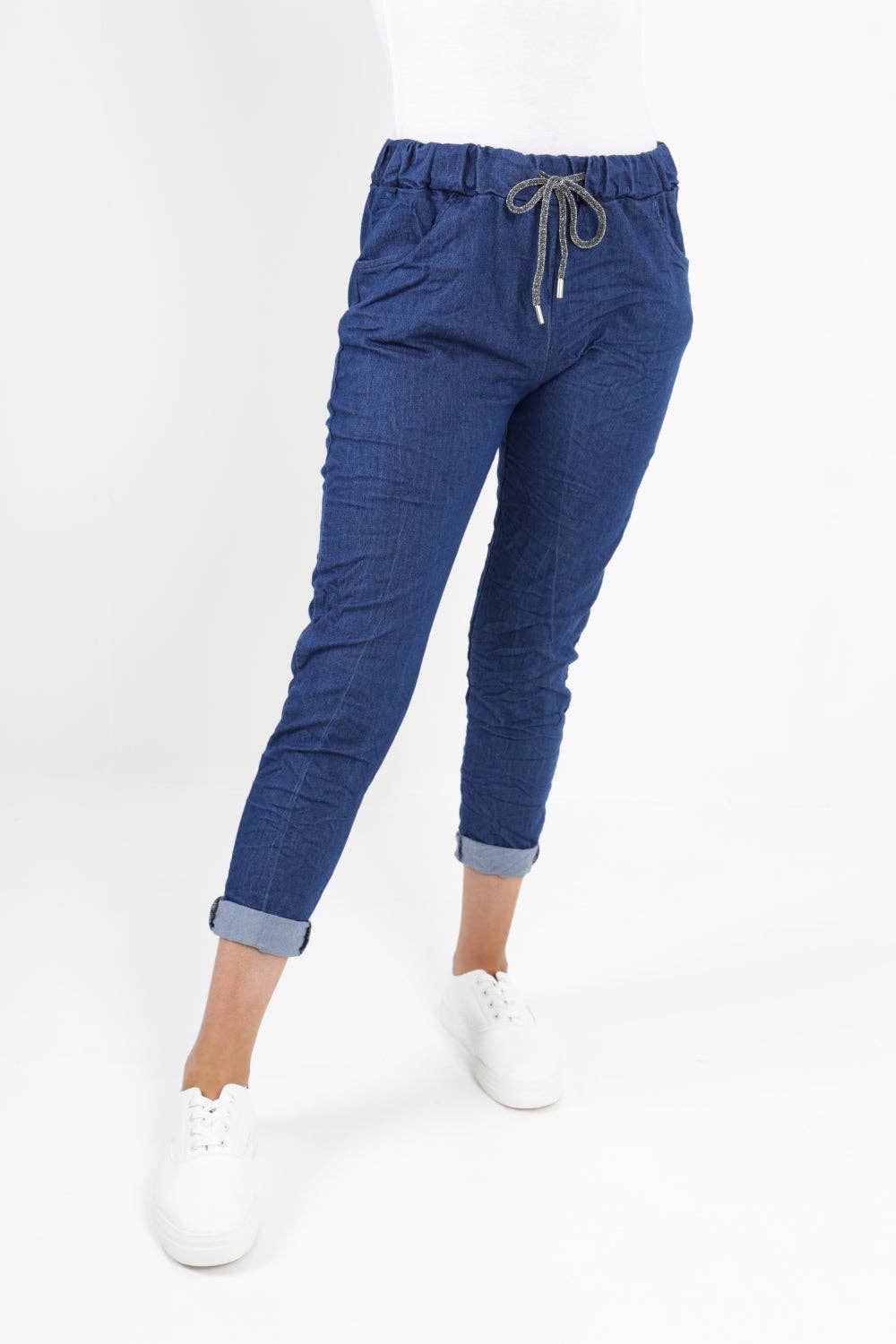 Miss Bold - Italian Denim Look Stretch Magic Pants
