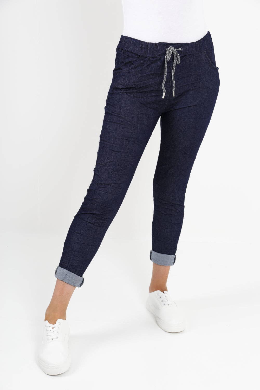 Miss Bold - Italian Denim Look Stretch Magic Pants