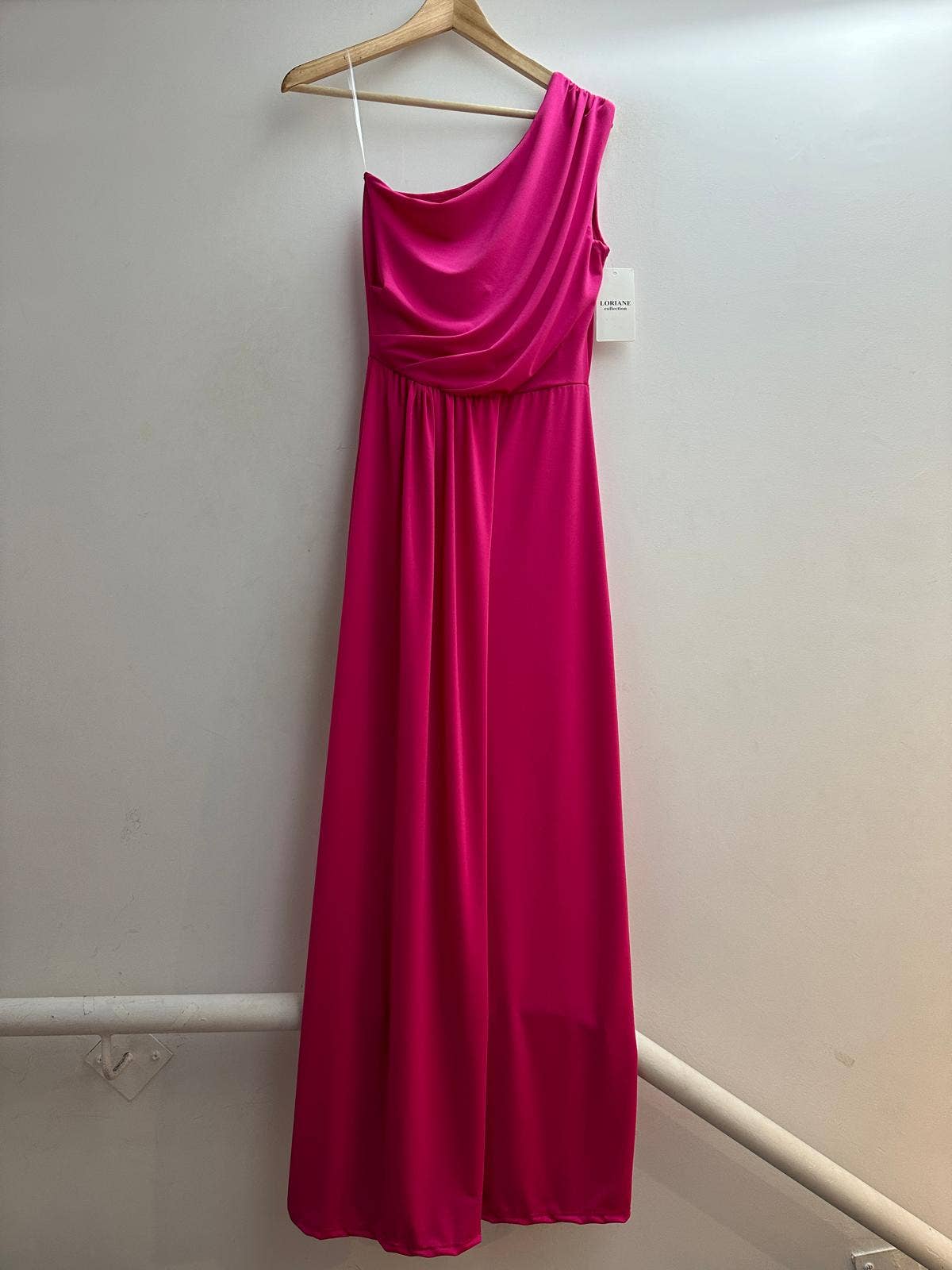 LORIANE - 6223 - Long plain, sleeveless dress