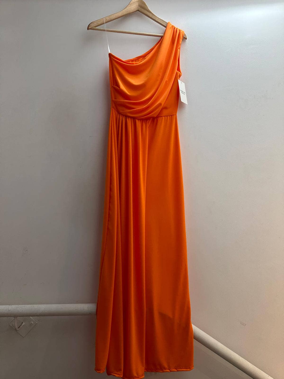 LORIANE - 6223 - Long plain, sleeveless dress