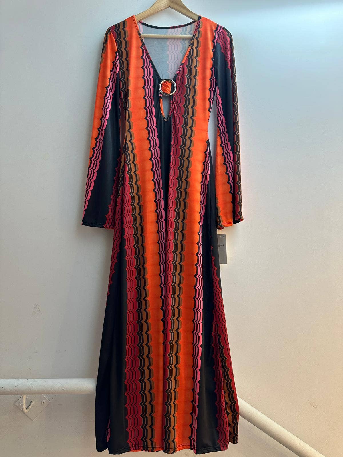 LORIANE - 6758 Printed long dress