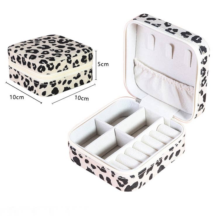PEACH ACCESSORIES - Leopard Print Jewellery Box PUR070