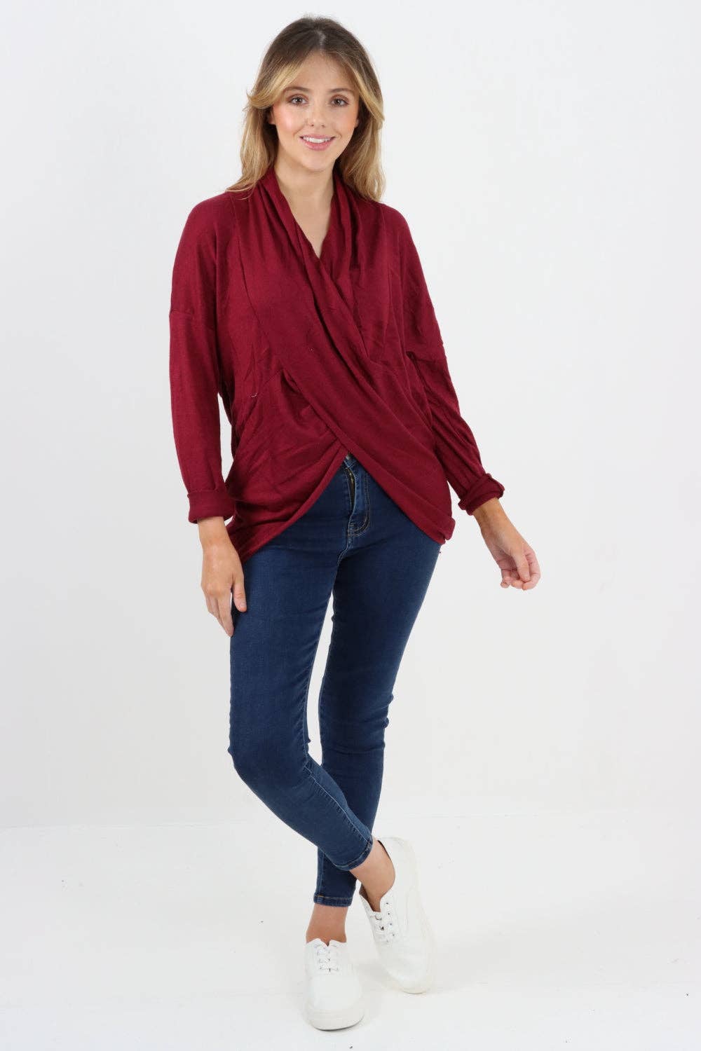 Miss Bold - Italian Soft Knit Wrap Top
