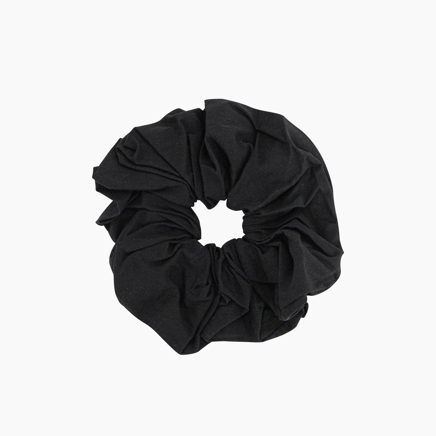 Sarta Accessories - Dakota Large Cotton Hair Scrunchie - Black